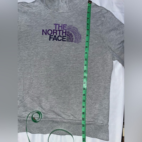 The North Face Gray and Purple Hoodie. - Picture 6 of 11